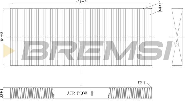 Bremsi FC0984 - Фільтр, повітря у внутрішній простір autocars.com.ua