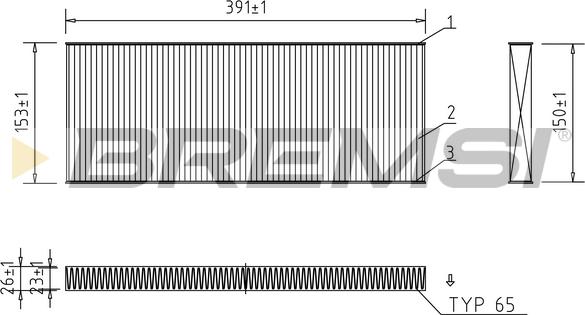 Bremsi FC1329 - Фільтр, повітря у внутрішній простір autocars.com.ua