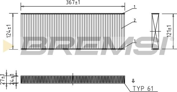 Bremsi FC1339 - Фильтр воздуха в салоне autodnr.net