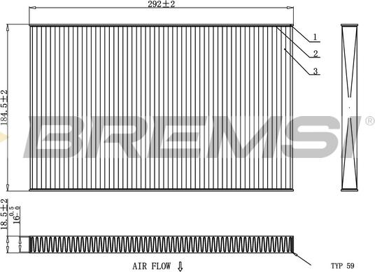 Bremsi FC1404 - Фильтр воздуха в салоне autodnr.net