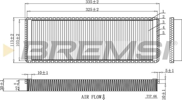 Bremsi FC1915C - Фільтр, повітря у внутрішній простір autocars.com.ua