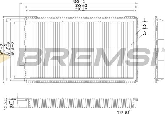 Bremsi FC1931 - Фільтр, повітря у внутрішній простір autocars.com.ua