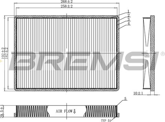 Bremsi FC1941 - Фільтр, повітря у внутрішній простір autocars.com.ua