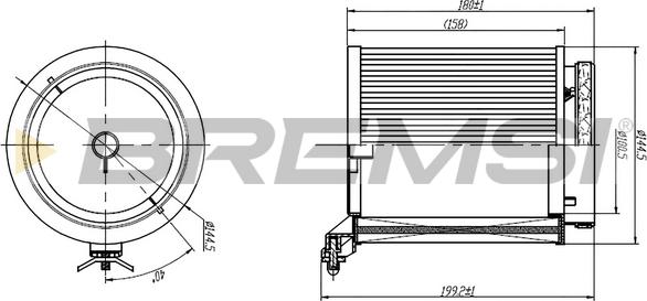 Bremsi FC1950 - Фільтр, повітря у внутрішній простір autocars.com.ua