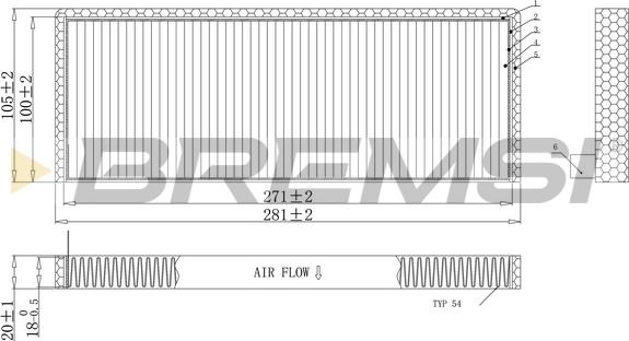 Bremsi FC1952 - Фильтр воздуха в салоне autodnr.net
