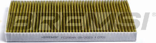 Bremsi FC2564A - Фільтр, повітря у внутрішній простір autocars.com.ua