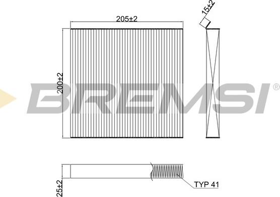 Bremsi FC2623 - Фільтр, повітря у внутрішній простір autocars.com.ua