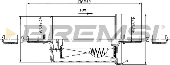 Bremsi FE0061 - Топливный фильтр autodnr.net