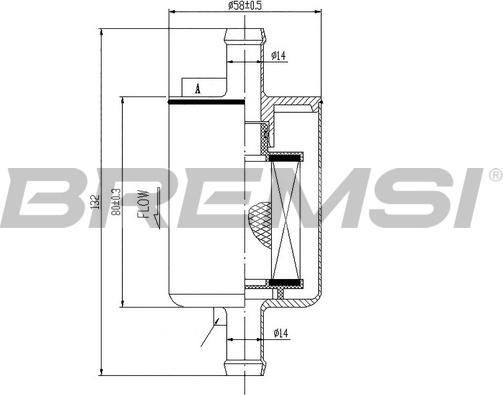 Bremsi FE0149 - Топливный фильтр autodnr.net