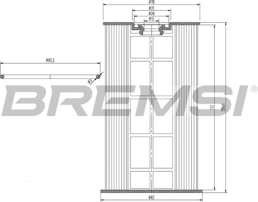 Bremsi FE0154 - Топливный фильтр autodnr.net