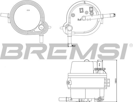 Bremsi FE0160 - Паливний фільтр autocars.com.ua