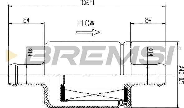 Bremsi FE0330 - Паливний фільтр autocars.com.ua