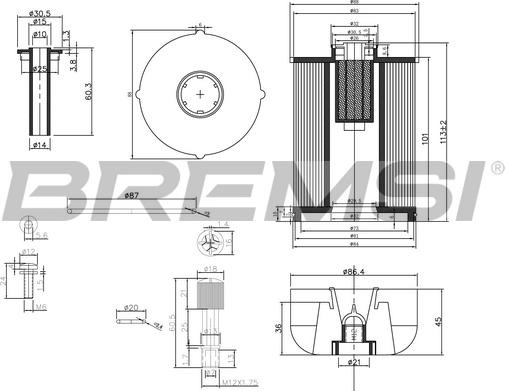 Bremsi FE0337 - Топливный фильтр autodnr.net