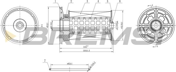 Bremsi FE0360 - Паливний фільтр autocars.com.ua