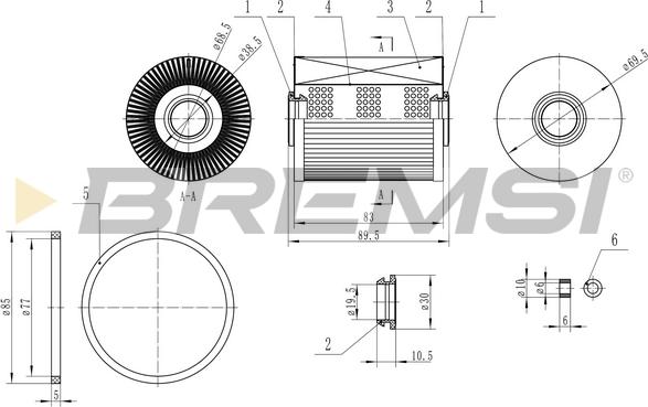 Bremsi FE0770 - Топливный фильтр autodnr.net