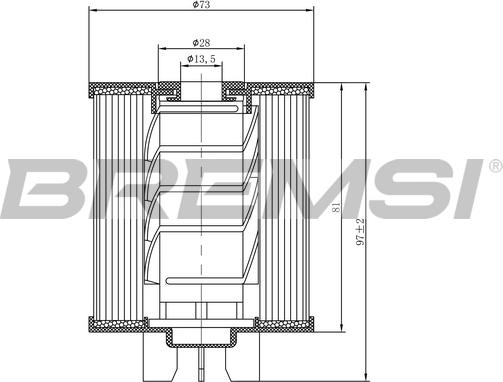 Bremsi FE0775 - Топливный фильтр autodnr.net