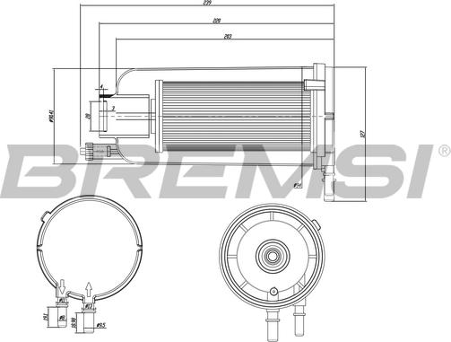 Bremsi FE0834 - Топливный фильтр autodnr.net