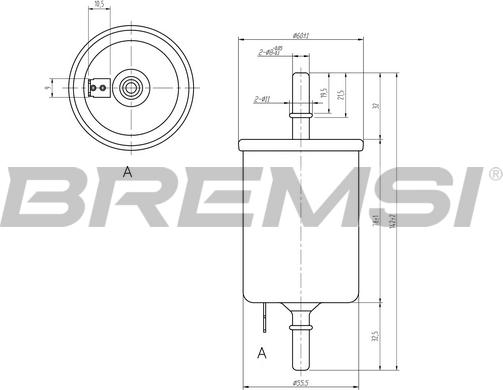 Bremsi FE0844 - Топливный фильтр autodnr.net
