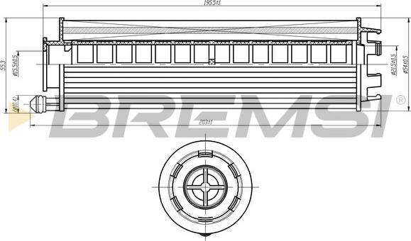 Bremsi FL2350 - Масляный фильтр autodnr.net