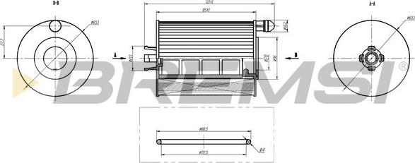 Bremsi FL2352 - Масляний фільтр autocars.com.ua