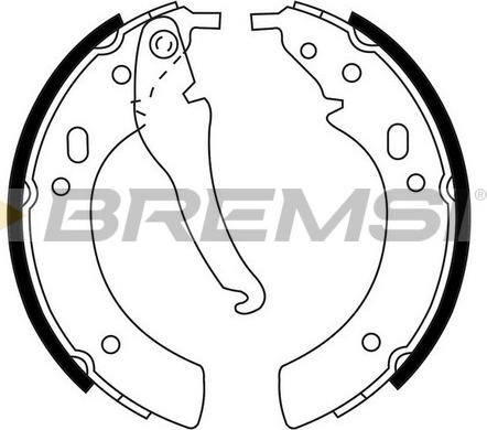 Bremsi GF0074 - Комплект тормозных колодок, барабанные autodnr.net