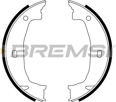Bremsi GF0079 - Комплект тормозов, ручник, парковка autodnr.net