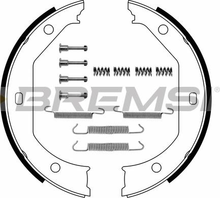 Bremsi GF0080-1 - Комплект гальм, ручник, парковка autocars.com.ua
