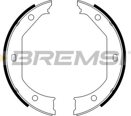 Bremsi GF0080 - Комплект гальм, ручник, парковка autocars.com.ua