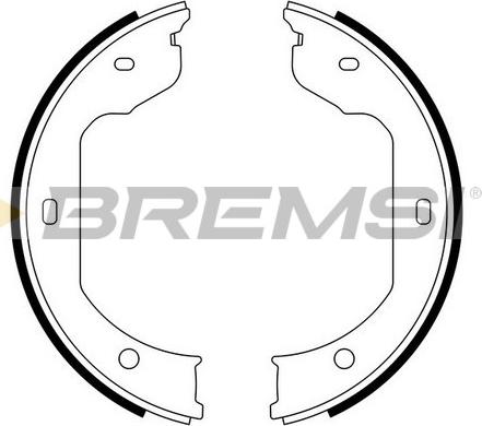 Bremsi GF0081 - Комплект гальм, ручник, парковка autocars.com.ua