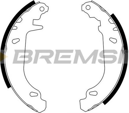 Bremsi GF0105 - Комплект гальм, барабанний механізм autocars.com.ua