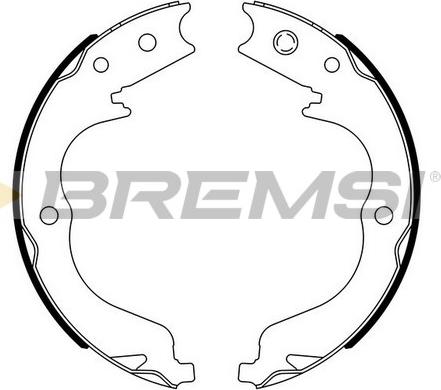 Bremsi GF0109 - Комплект гальм, ручник, парковка autocars.com.ua