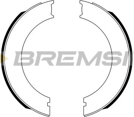 Bremsi GF0130 - Комплект гальм, ручник, парковка autocars.com.ua