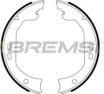 Bremsi GF0134 - Комплект гальм, ручник, парковка autocars.com.ua