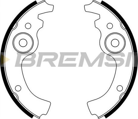 Bremsi GF0141 05/10 - Комплект тормозных колодок, барабанные autodnr.net