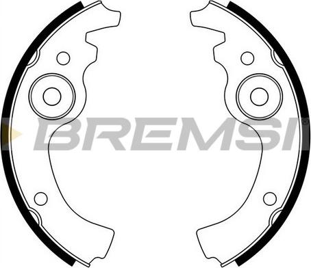 Bremsi GF0141 - Комплект тормозных колодок, барабанные autodnr.net