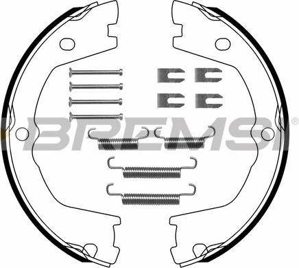 Bremsi GF0142-1 - Комплект гальм, ручник, парковка autocars.com.ua