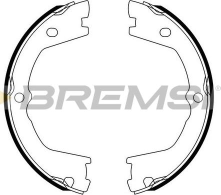 Bremsi GF0142 - Комплект гальм, ручник, парковка autocars.com.ua