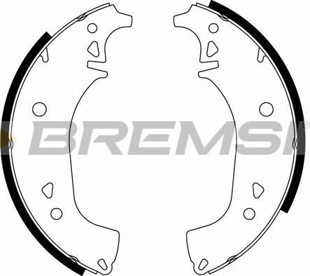 Bremsi GF0163 - Комплект гальм, барабанний механізм autocars.com.ua