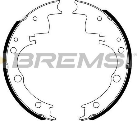 Bremsi GF0165 05/10 - Комплект тормозных колодок, барабанные autodnr.net