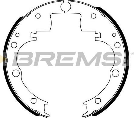 Bremsi GF0166 - Комплект тормозных колодок, барабанные autodnr.net