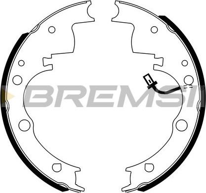 Bremsi GF0167 - Комплект гальм, барабанний механізм autocars.com.ua