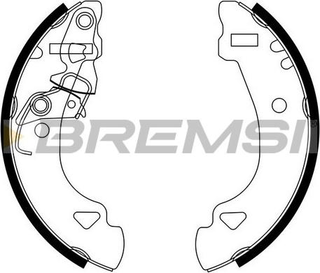 Bremsi GF0173 - Комплект тормозных колодок, барабанные autodnr.net