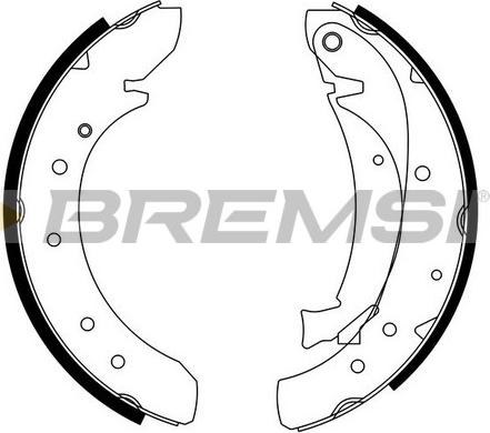 Bremsi GF0176 - Комплект тормозных колодок, барабанные autodnr.net