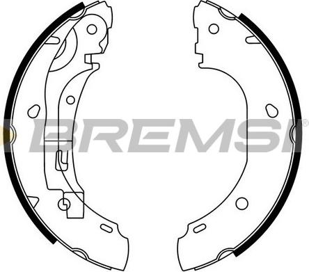 Bremsi GF0186 - Комплект тормозных колодок, барабанные autodnr.net