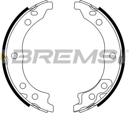 Bremsi GF0187 - Комплект гальм, ручник, парковка autocars.com.ua
