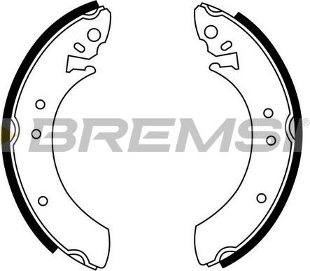 Bremsi GF0192 - Комплект гальм, барабанний механізм autocars.com.ua