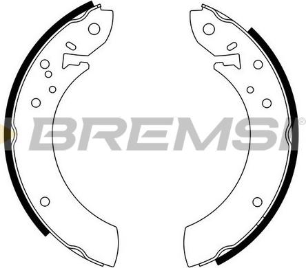 Bremsi GF0194 - Комплект гальм, барабанний механізм autocars.com.ua