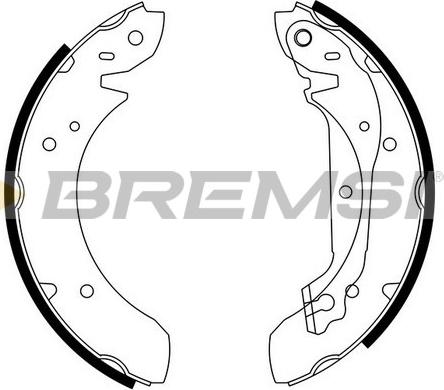 Bremsi GF0195 - Комплект тормозных колодок, барабанные autodnr.net
