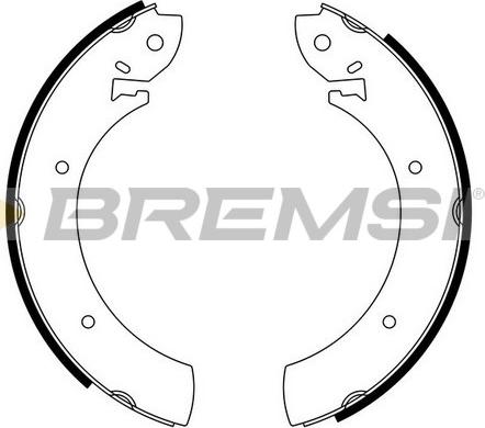 Bremsi GF0207 - Комплект гальм, барабанний механізм autocars.com.ua
