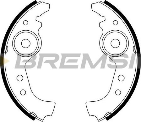 Bremsi GF0290 05/10 - Комплект тормозных колодок, барабанные autodnr.net